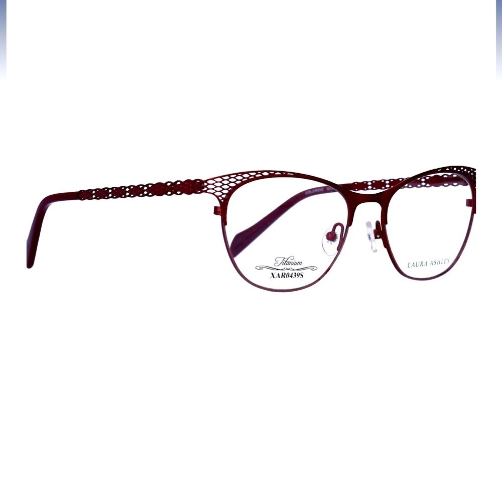 Laura Ashley Women's La Anne Cateye Eyeglasses, Frames Case RX-able NWT